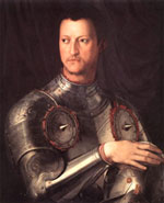 Cosme I de Medici con armadura